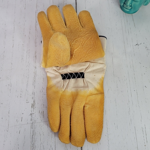 BOSS Power Grip Heavy Duty Latex Coated Crinkle Grip Work Gloves Men's One Size - Picture 4 of 11